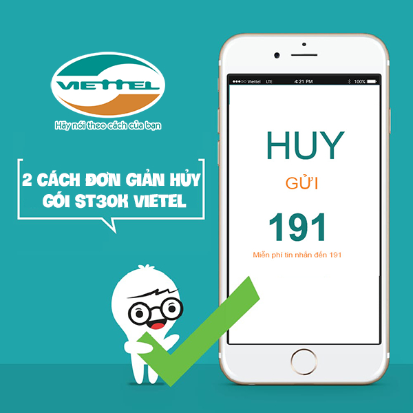 Cách hủy gói ST30K