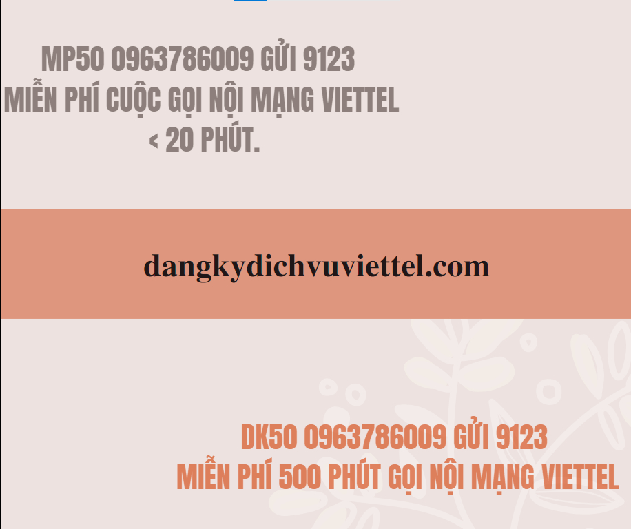 Gọi thoải mái chỉ 50k/tháng